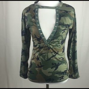 nwot camo top